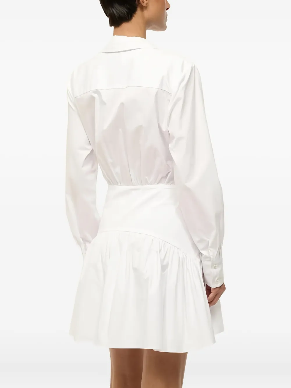 STAUD Rocco mini-jurk Wit