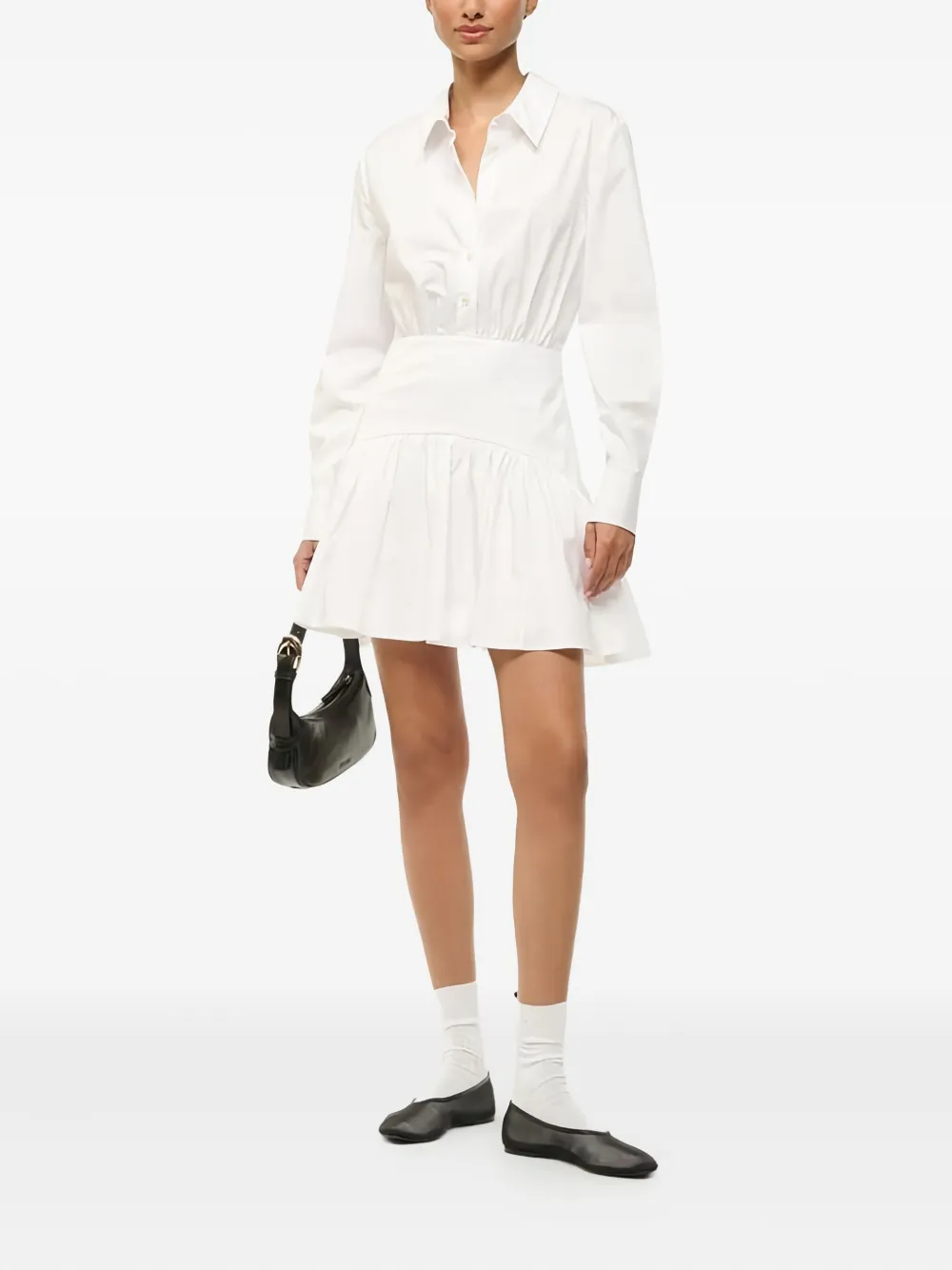 STAUD Rocco mini dress - Wit