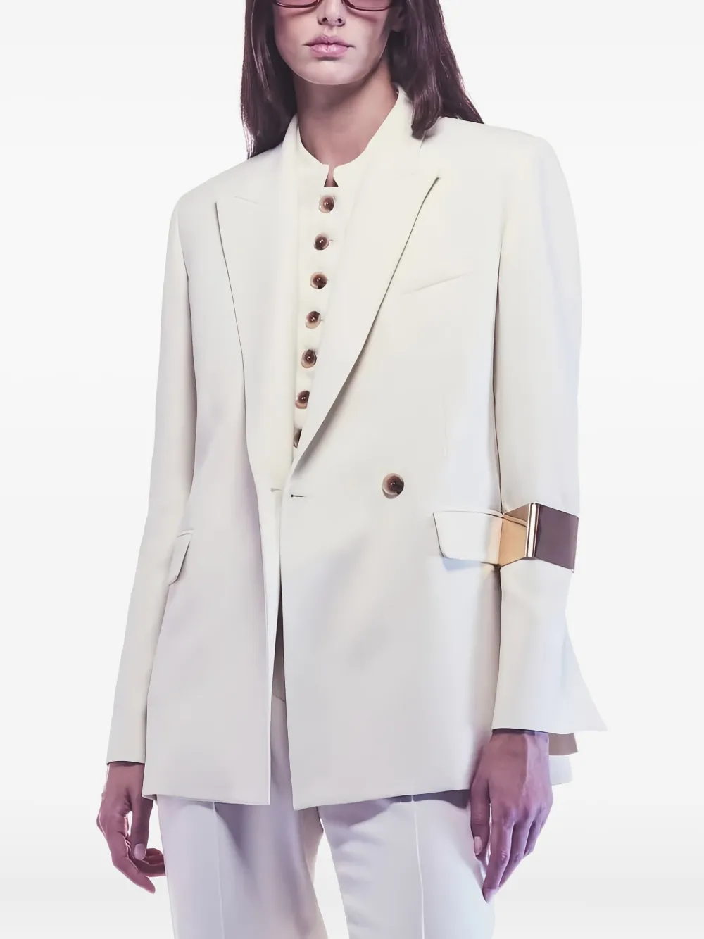 Liviana Conti Blazer met zak Beige