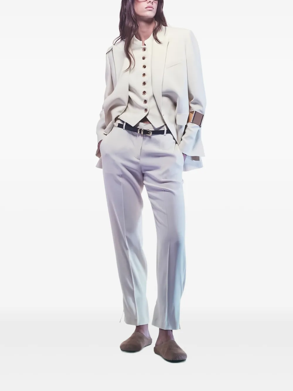 Liviana Conti Blazer met zak Beige
