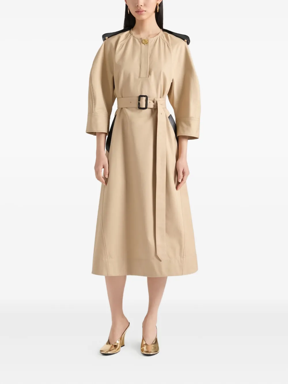 Givenchy belted cotton dress - Beige