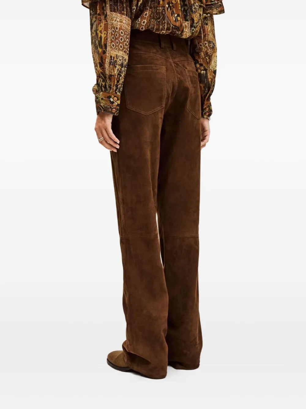 Ba&sh Mossi Patch-pocket Trousers In Brown