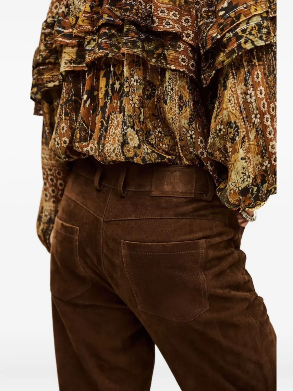 Ba&sh Mossi Patch-pocket Trousers In Brown