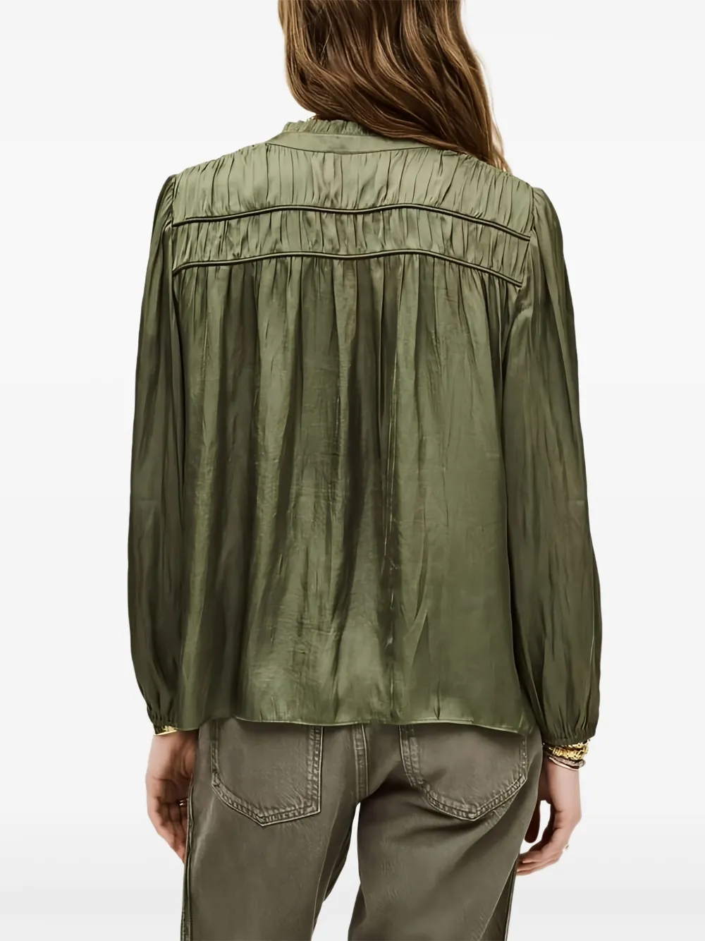 Ba&sh Cessia Buttoned Shirt In Green