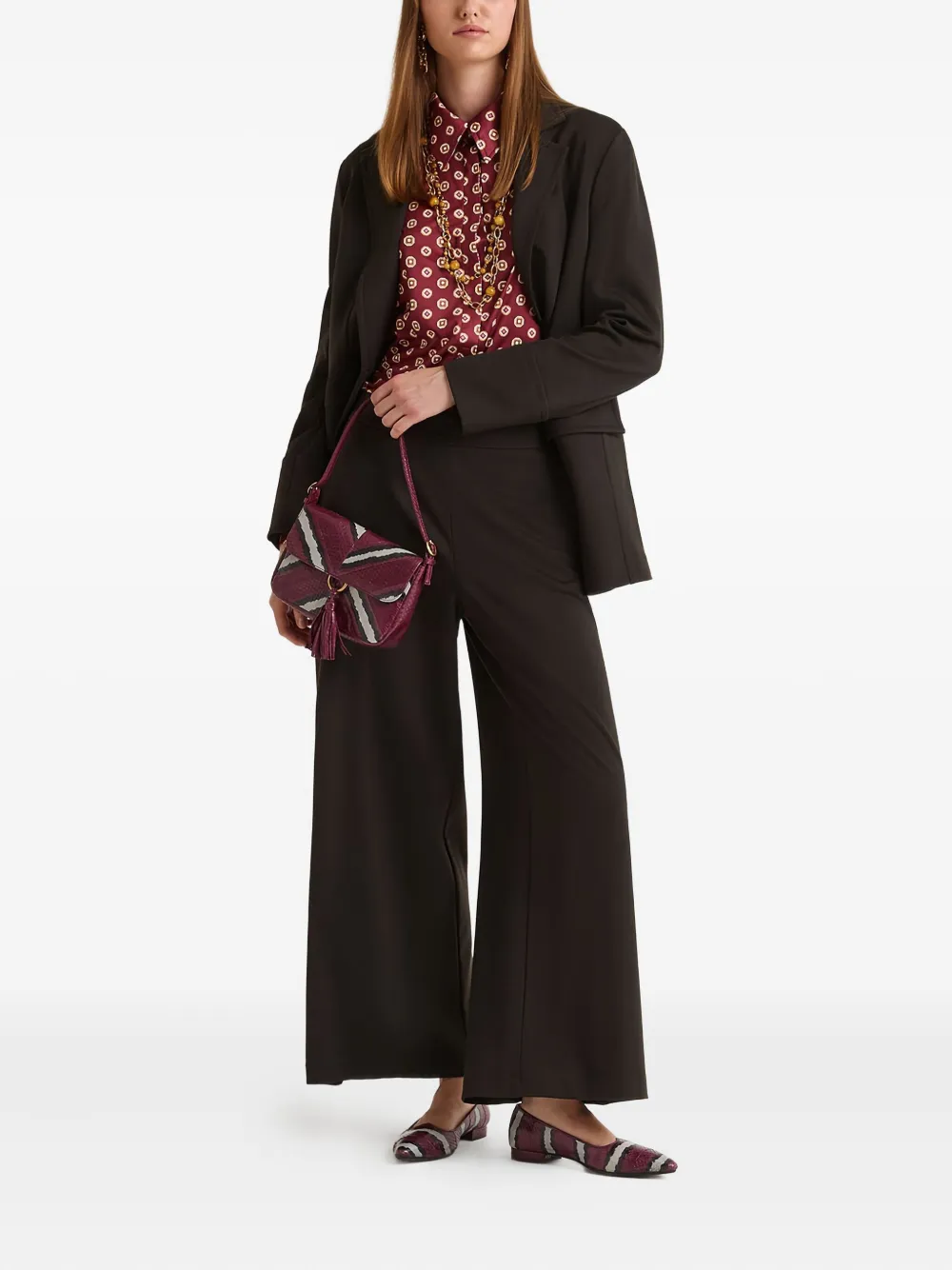 MALIPARMI elasticated-waistband trousers | Wide-Leg Pants | Image 2