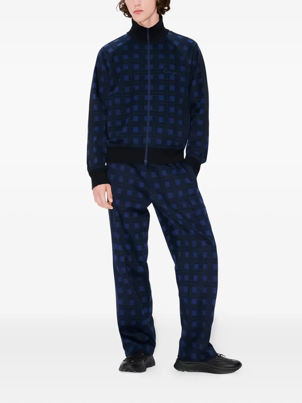 Kenzo Weave jacquard trousers - Blauw