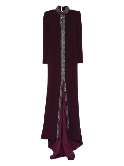 JEAN-LOUIS SABAJI vestido de fiesta con detalles de cristal