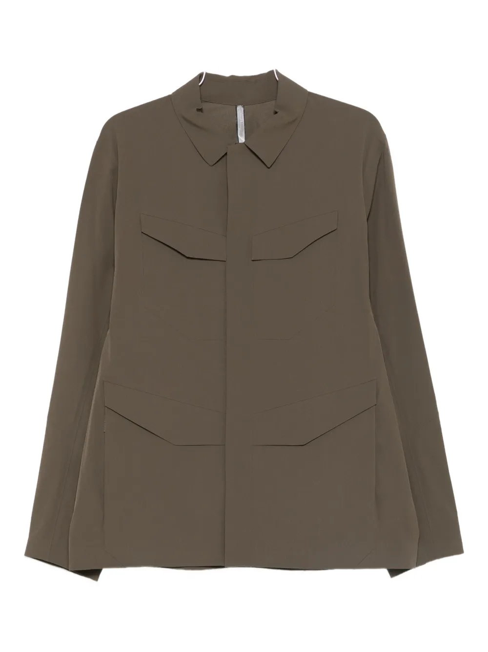 Veilance flap-pocket shirt jacket | Green | Image 1