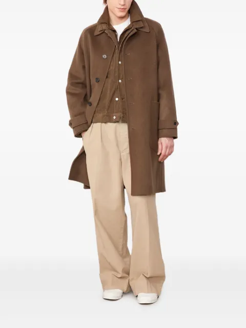 Officine Generale patch-pocket wool coat