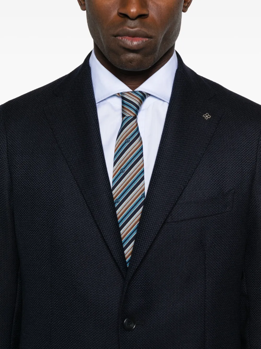 Tagliatore Jack met enkele rij knopen Blauw