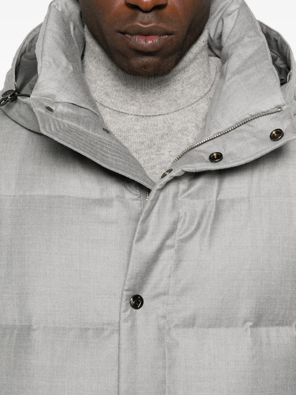 Montecore Hooded Padded Jacket In Gray