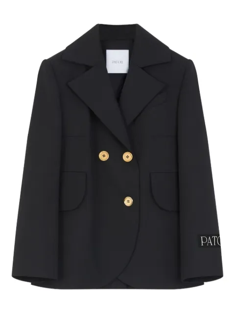Patou double-breasted tie jacket