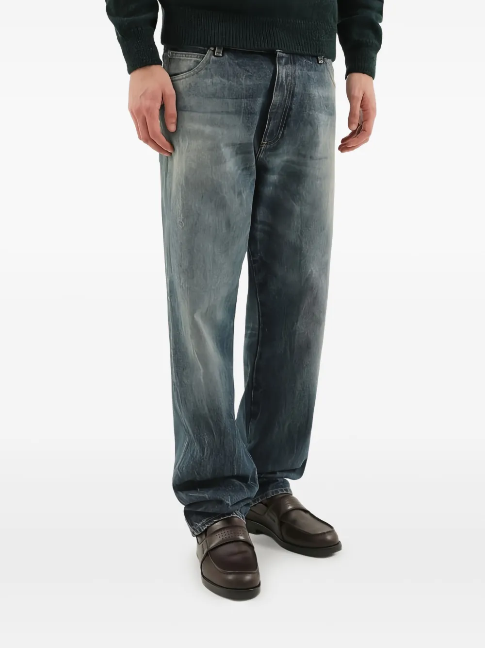 1989 STUDIO Jeans met effect Blauw