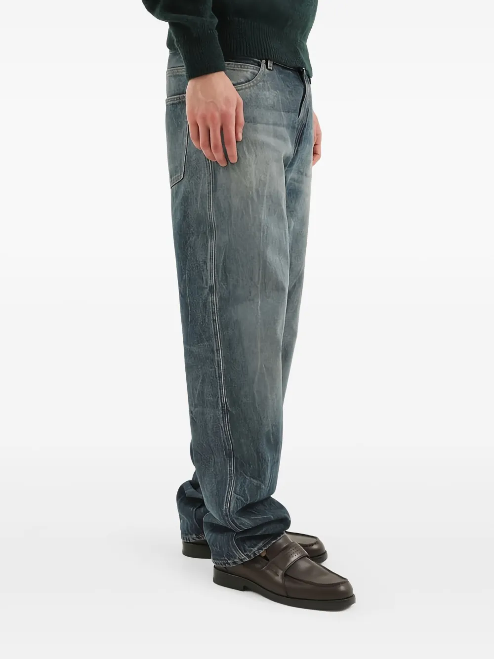 1989 STUDIO whiskering-effect jeans | Blue | Image 1