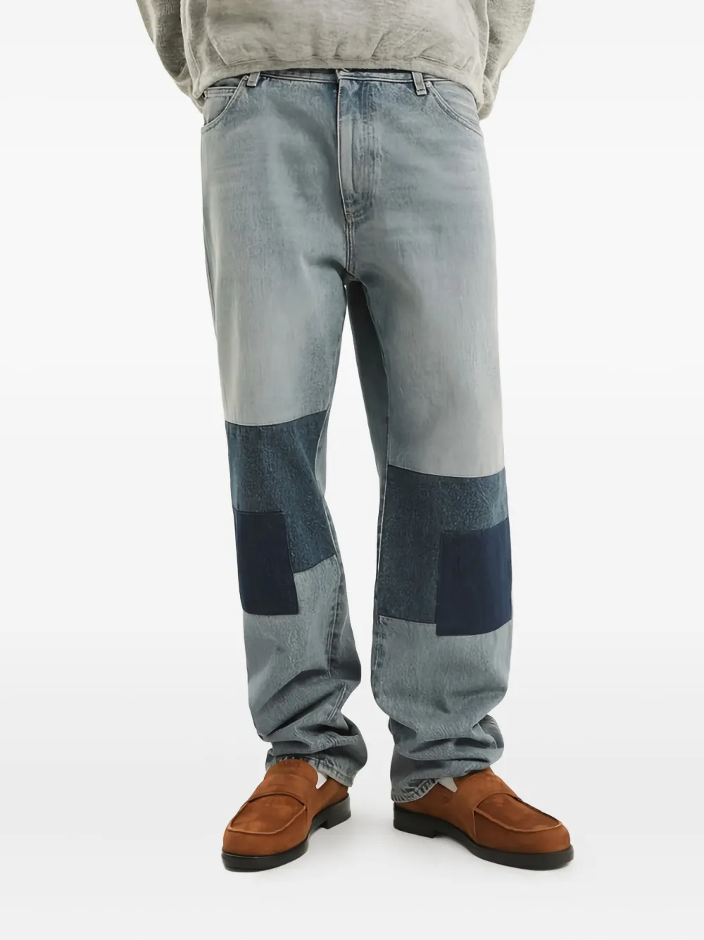 1989 STUDIO patchwork regular jeans | Blue | Image 1