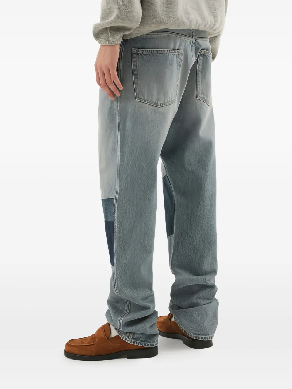 1989 STUDIO Jeans met patchwork Blauw