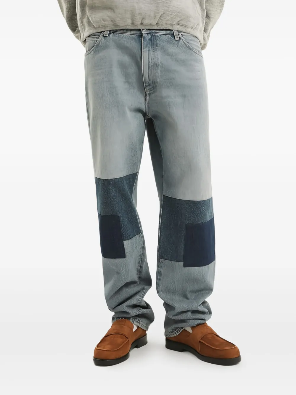 1989 STUDIO patchwork regular jeans | Blue | Image 1