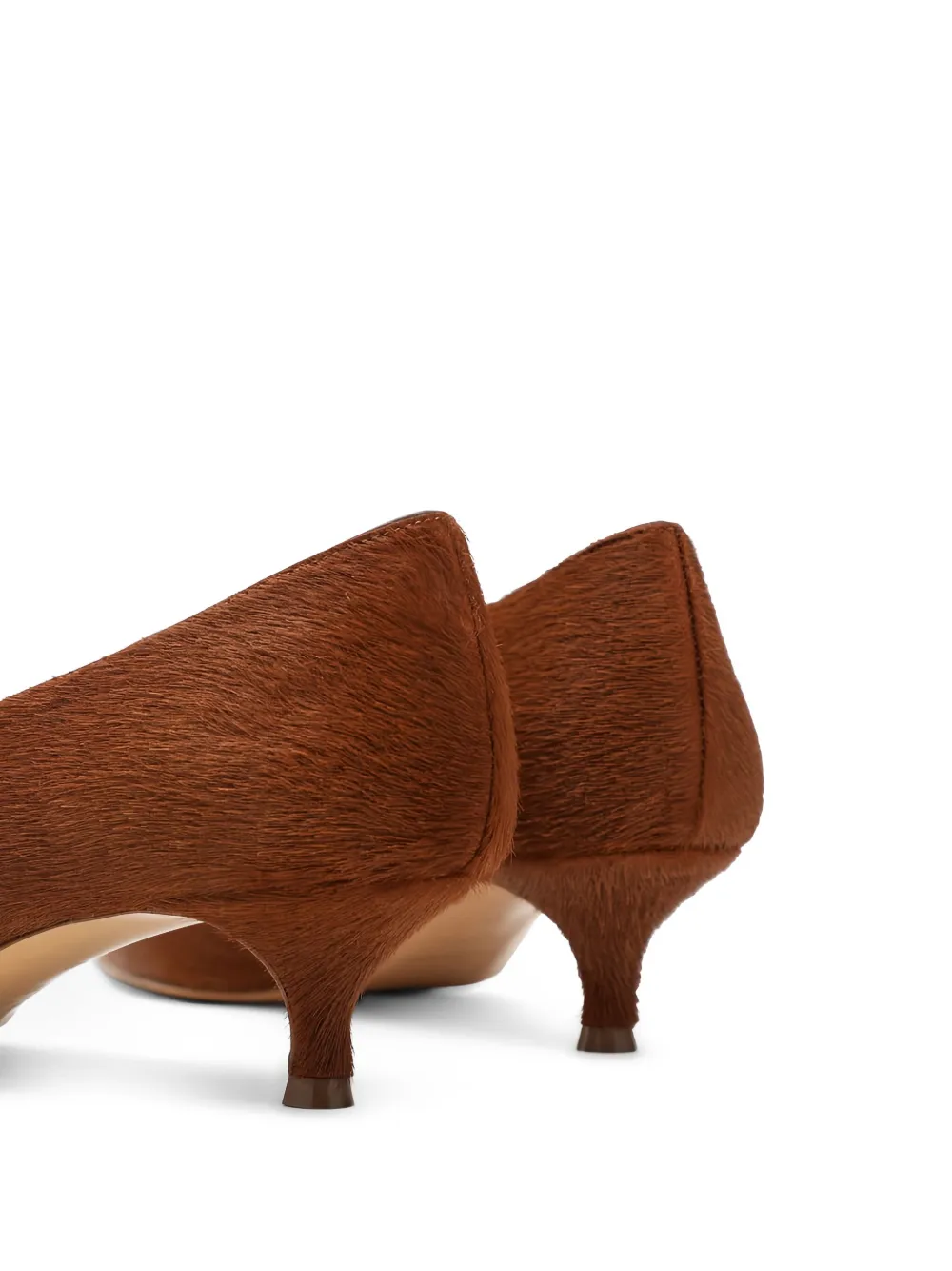 Le Monde Beryl 40 mm Babouche Kitten pumps Bruin