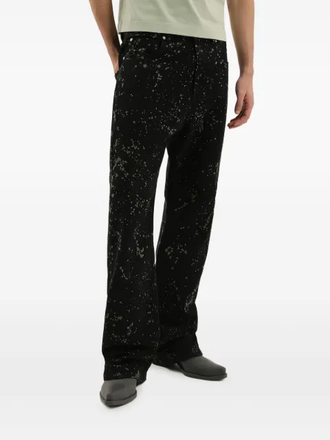 1989 STUDIO splatter belt loops jeans