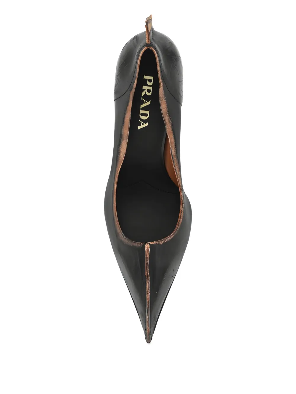 Prada 85mm calfskin pumps Zwart