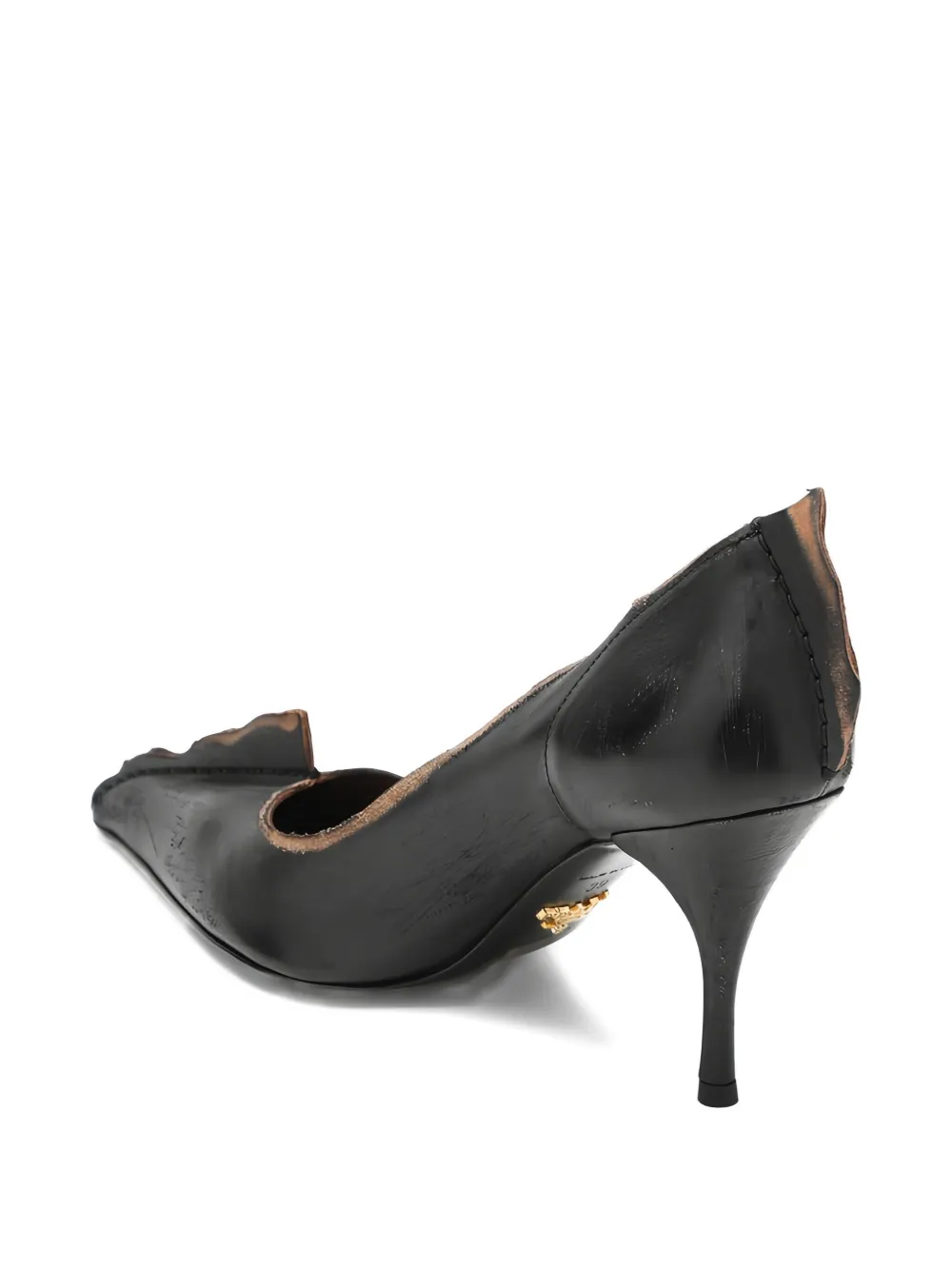 Prada 85mm calfskin pumps Zwart