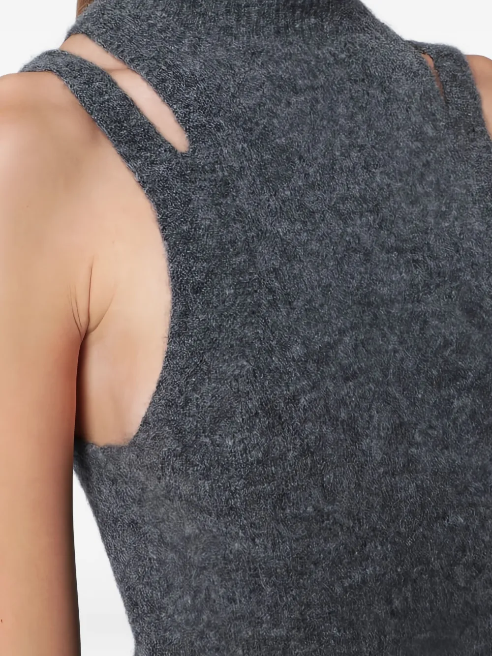 Roberto Collina Top met hoge hals Grijs