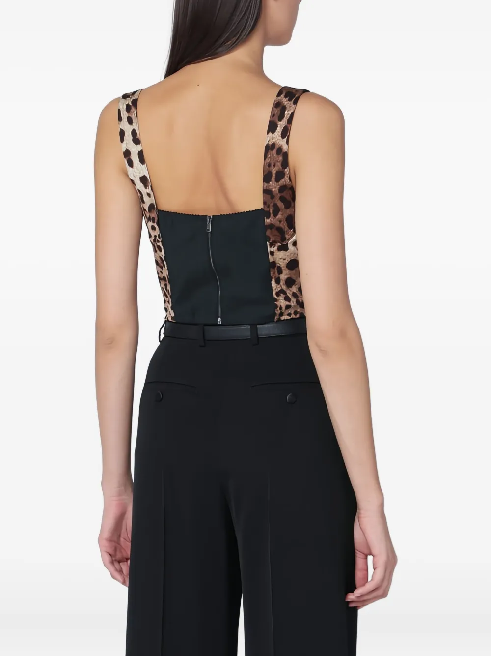 Dolce & Gabbana Tanktop met luipaardprint Bruin