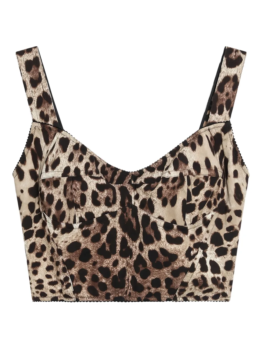Dolce & Gabbana leopard-print tank top | Brown | Image 1