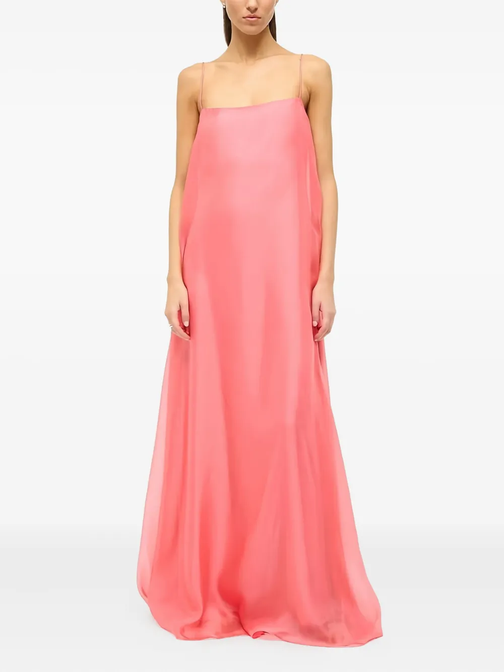 STAUD Delfina maxi dress - Roze