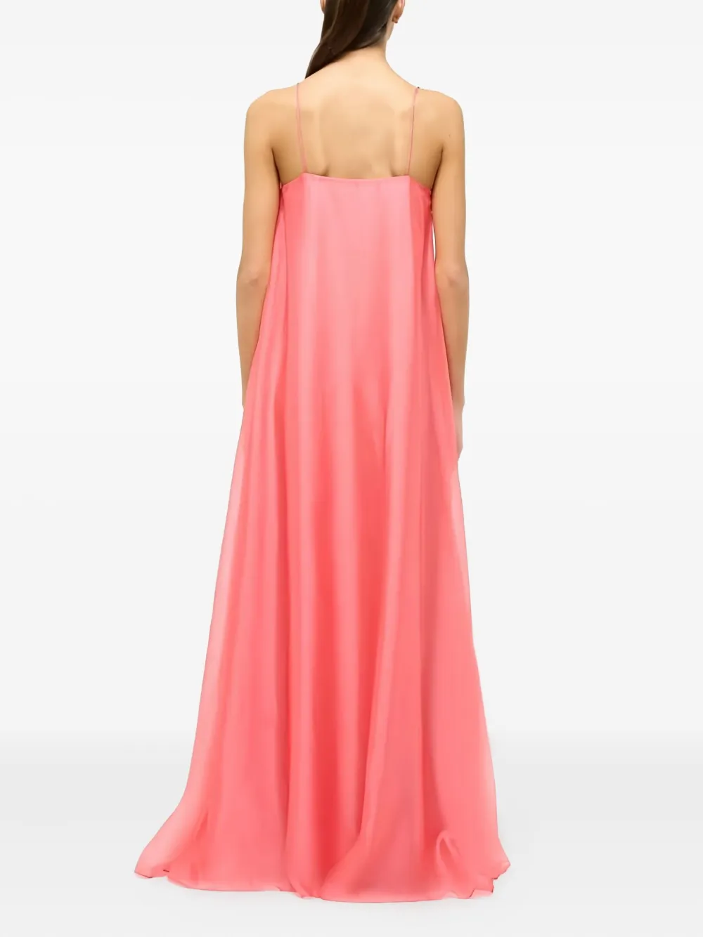 STAUD Delfina maxi-jurk Roze