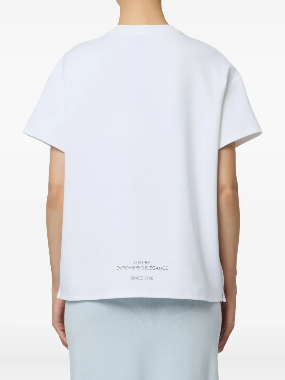 Elisabetta Franchi T-shirt met zakken knopen Wit