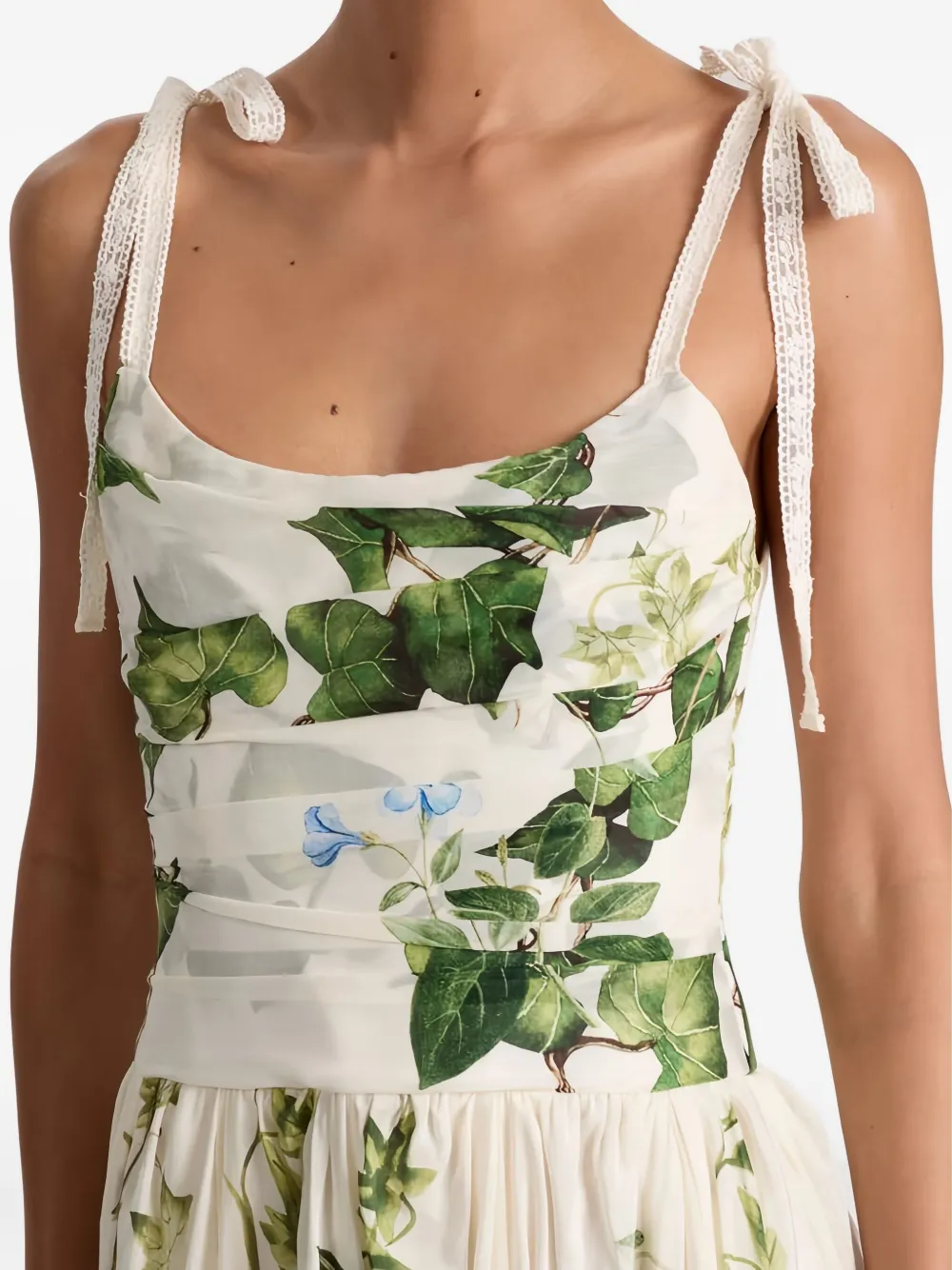 alice + olivia Haven midi-jurk met bloemenprint Beige