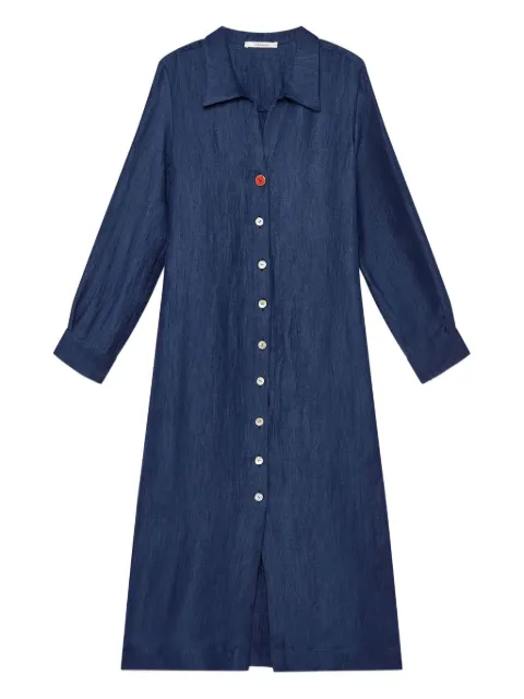 MALIPARMI buttoned midi dress