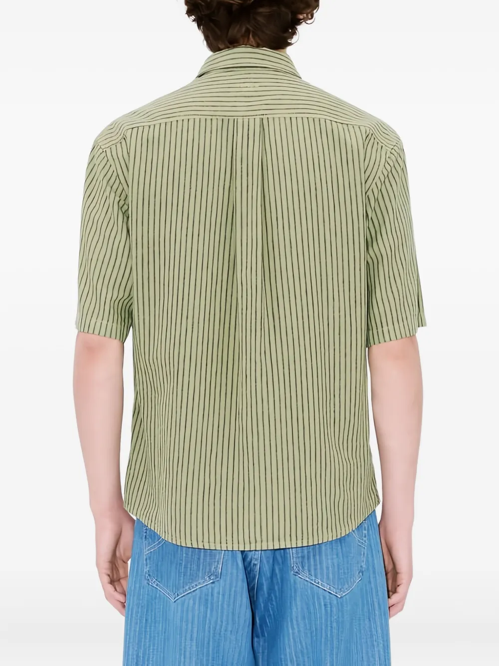 Kenzo Coast Lines gestreept overhemd Groen