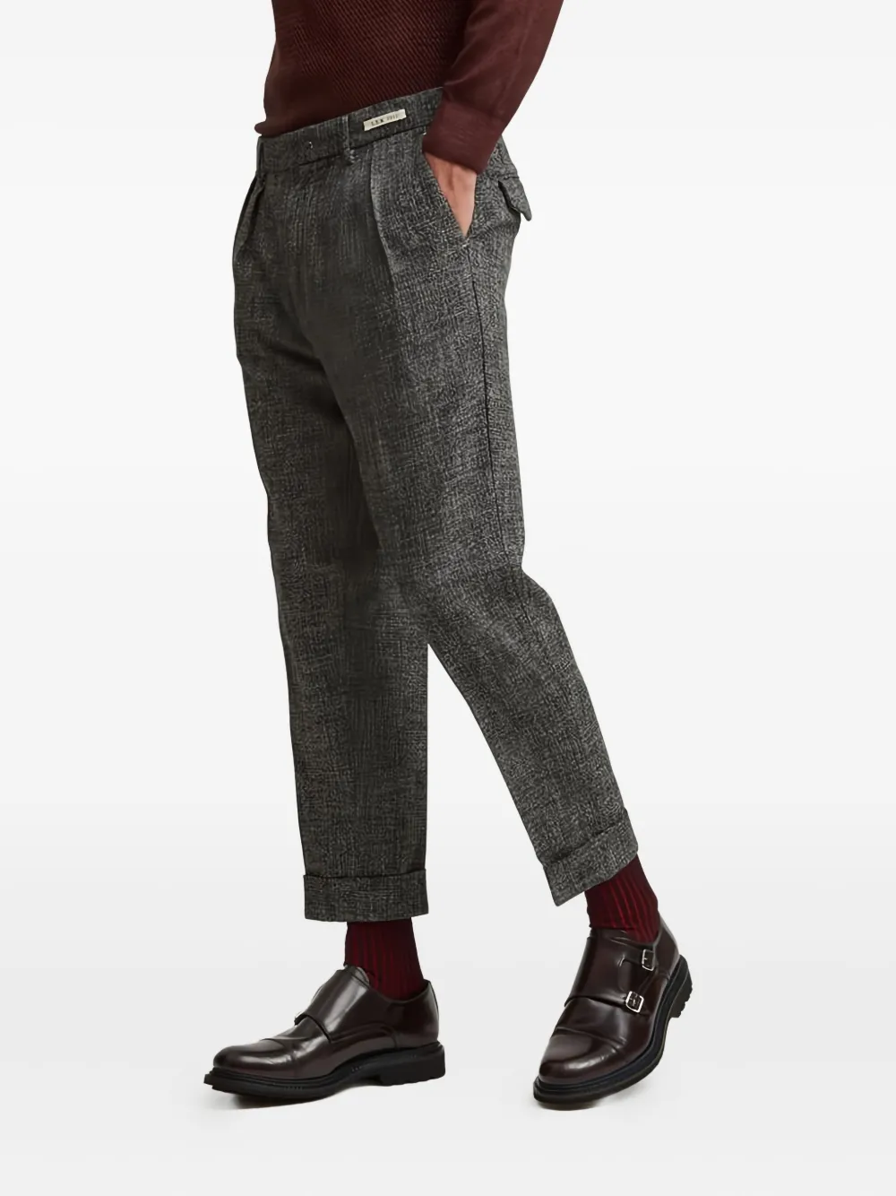 L.B.M. 1911 pleated cuffed trousers | Tapered Pants | Image 2