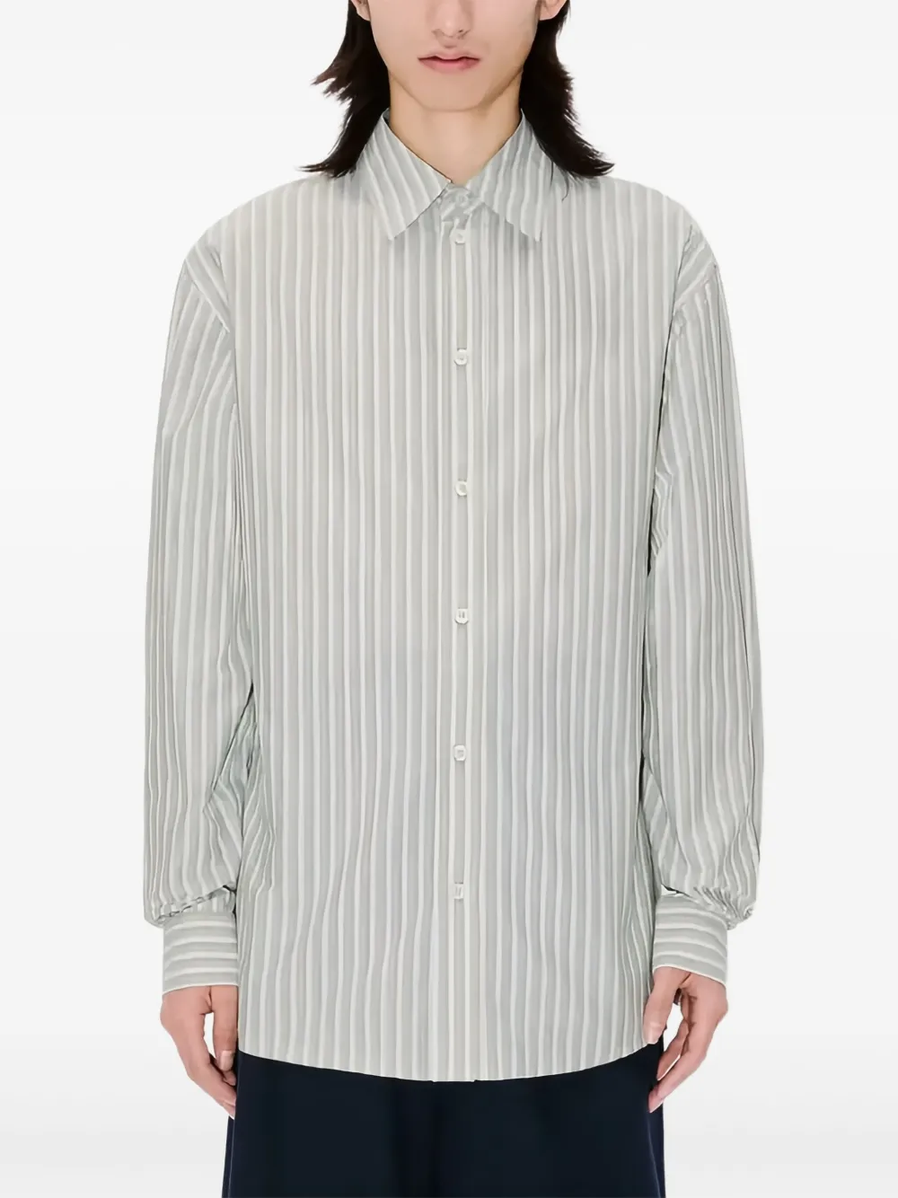 Kenzo camisa con rayas estampadas | verde | Image 1