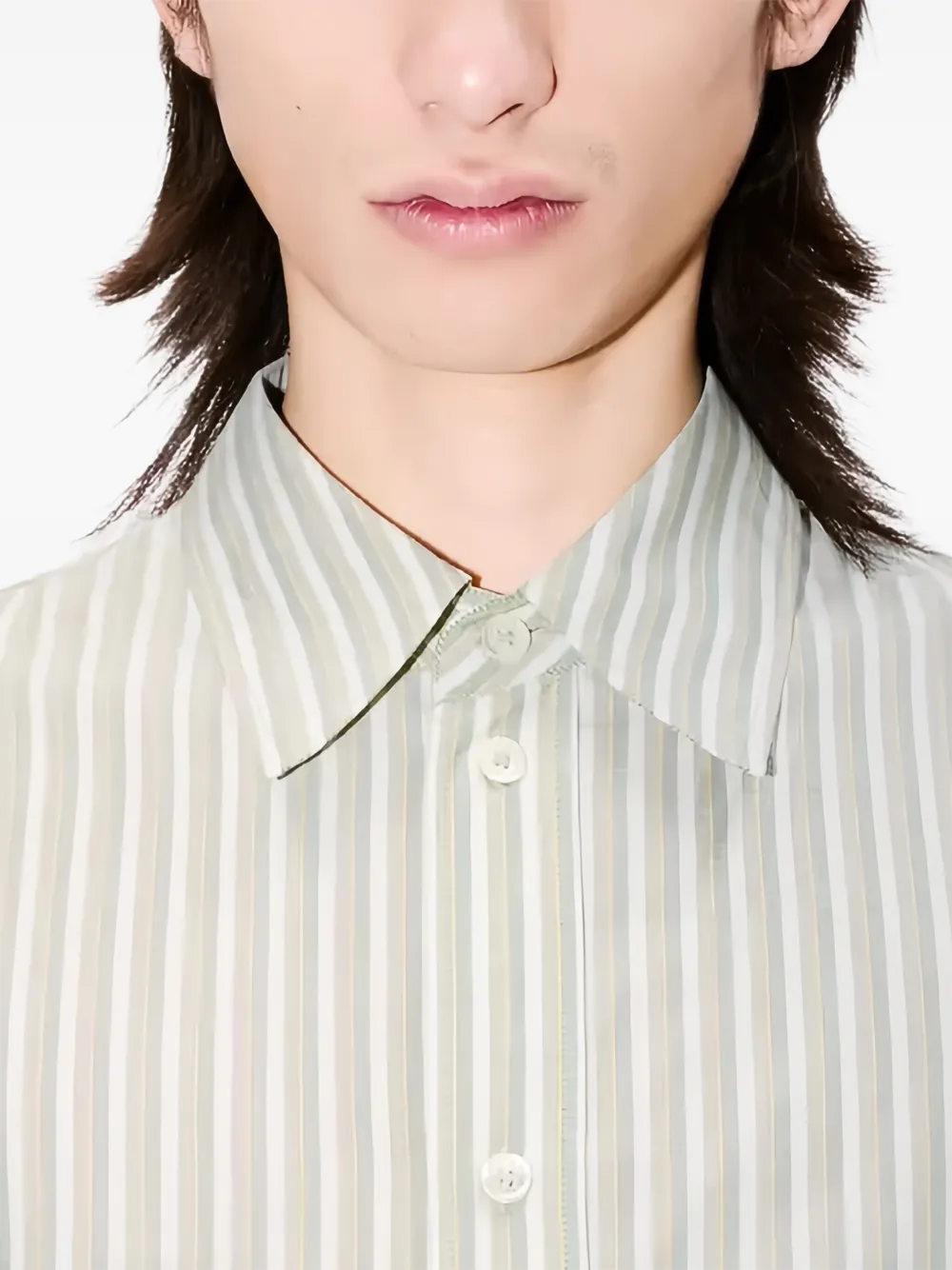 Kenzo Gestreept overhemd Groen