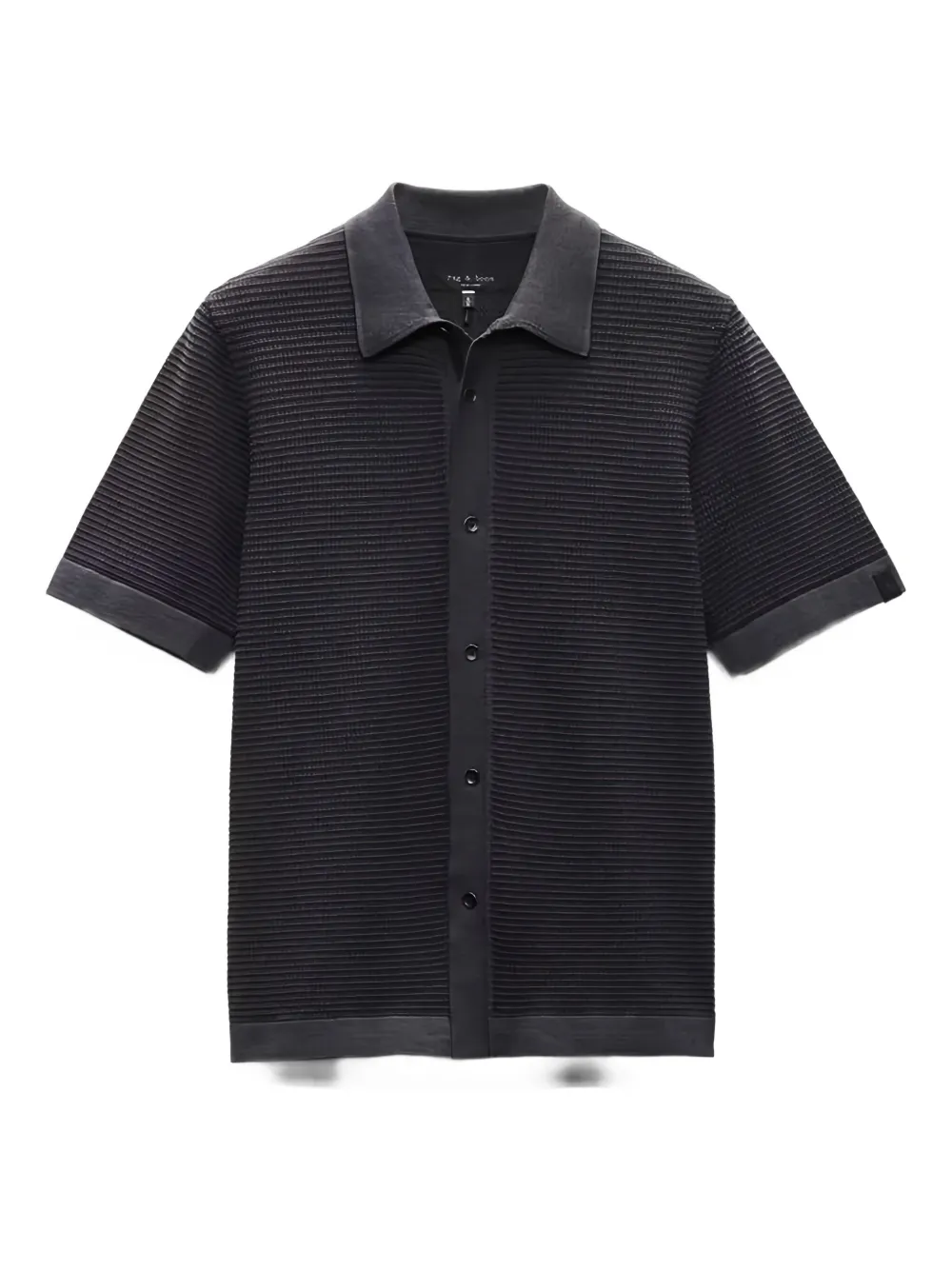 rag & bone chemise texturée à manches courtes | noir | Image 1