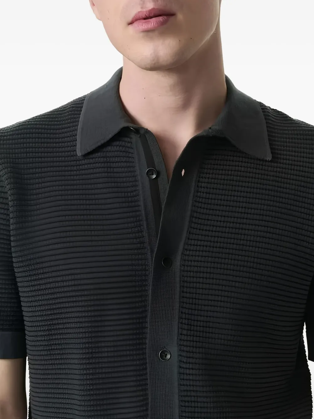 rag & bone Overhemd met korte mouwen Zwart