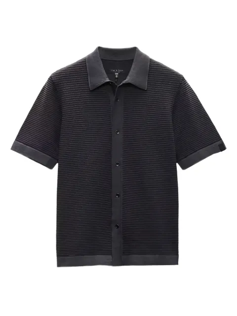 rag & bone textured short-sleeve shirt