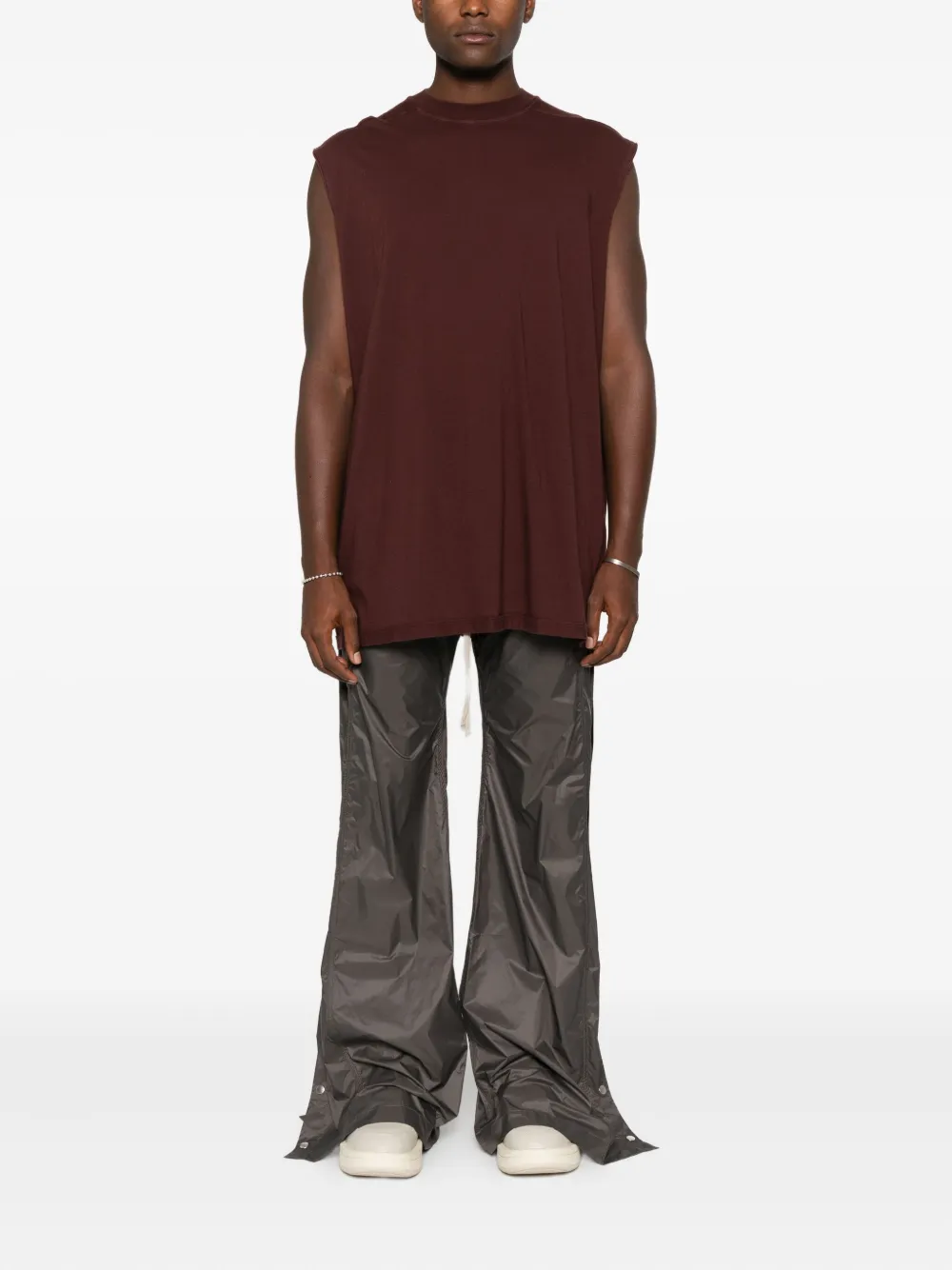 Rick Owens Drkshdw Sleeveless Tank Top In Brown