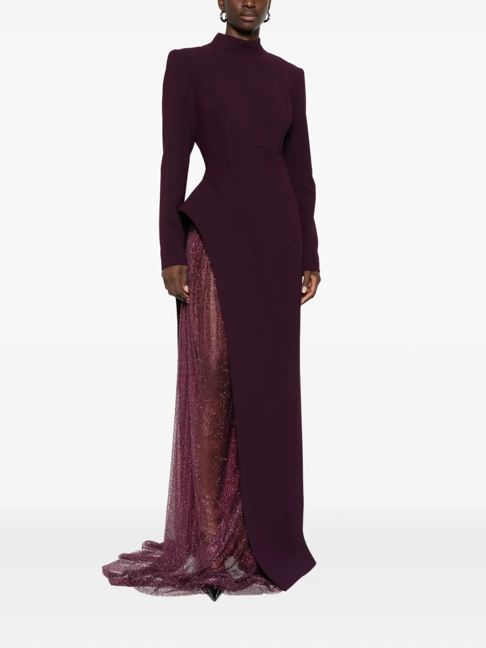 JEAN-LOUIS SABAJI Asymmetrische maxi-jurk - Rood