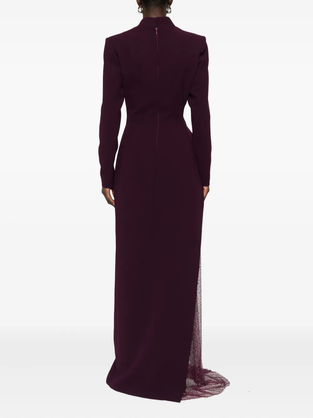 JEAN-LOUIS SABAJI Asymmetrische maxi-jurk Rood