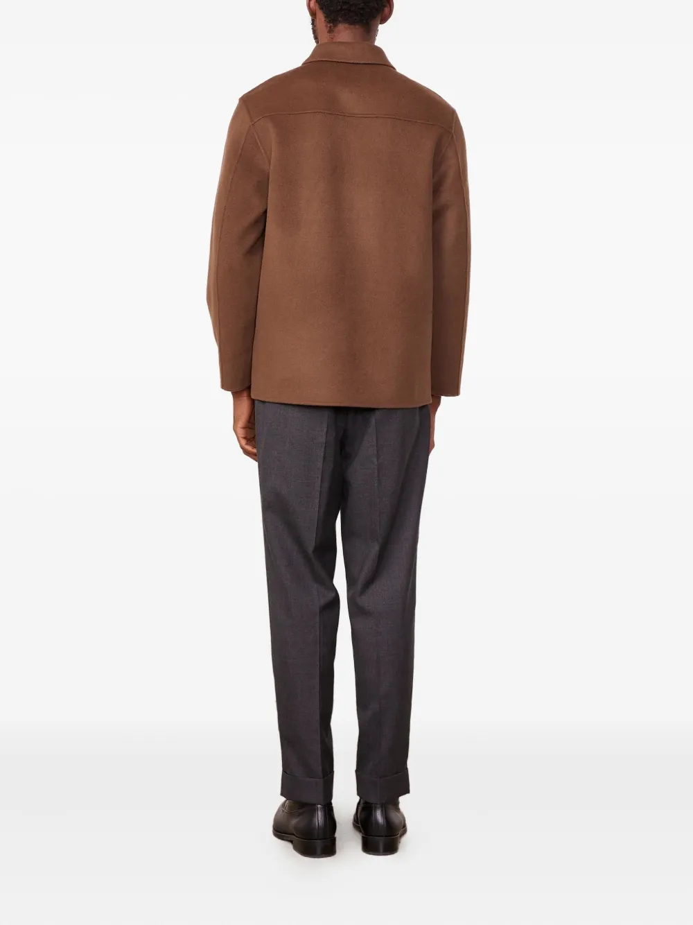 Officine Generale patch-pocket wool jacket | Shirt Jackets | Image 2