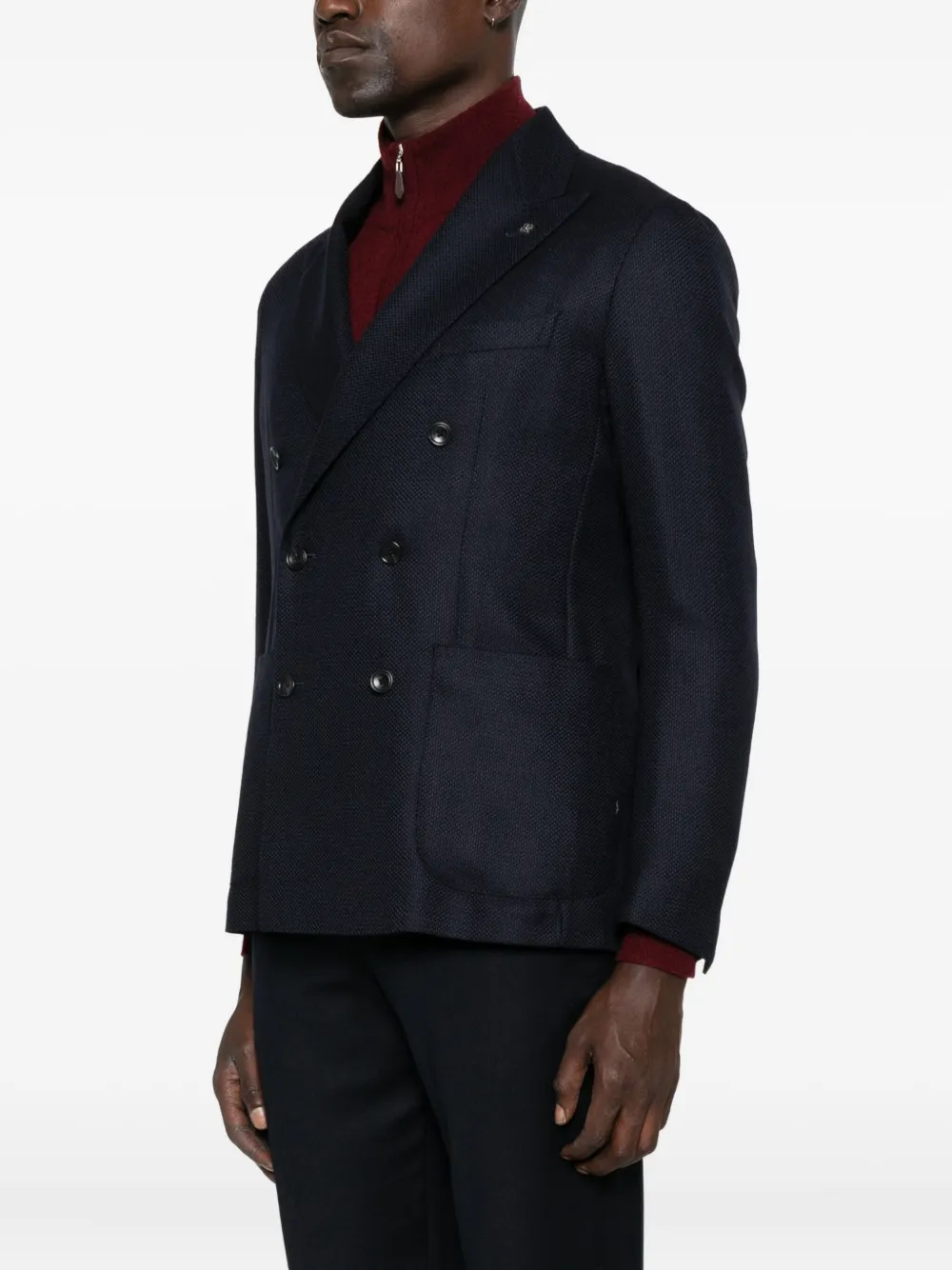 Tagliatore Jack met dubbele rij knopen Blauw