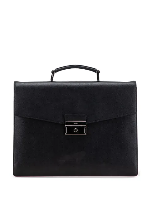 Prada Pre-Owned 2010-2025 Saffiano Briefcase business bag