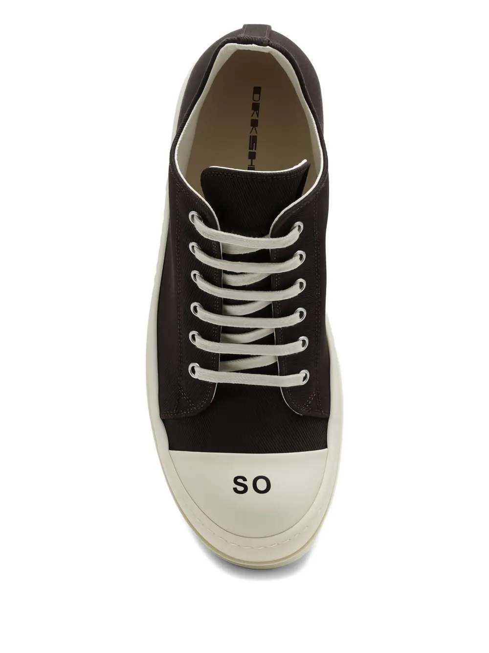 Rick Owens DRKSHDW Katoenen sneakers Bruin