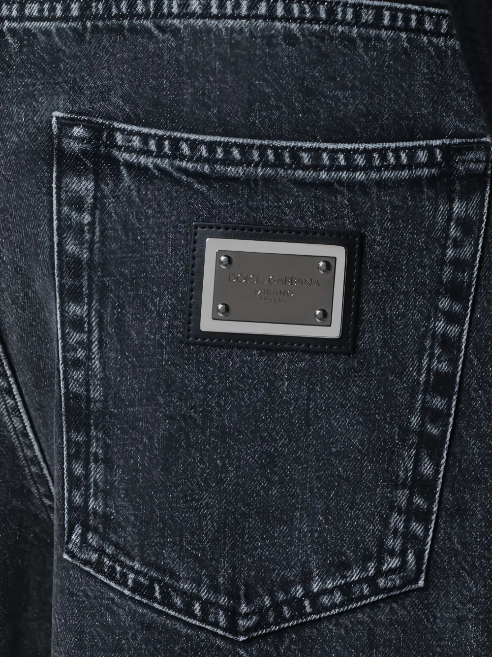 Dolce & Gabbana Jeans met wijde pijpen Zwart