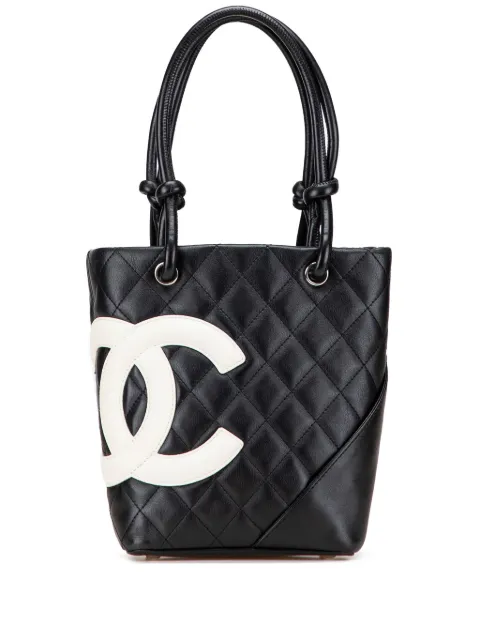 CHANEL Pre-Owned 2004-2005 Small Quilted Lambskin Cambon Ligne tote bag
