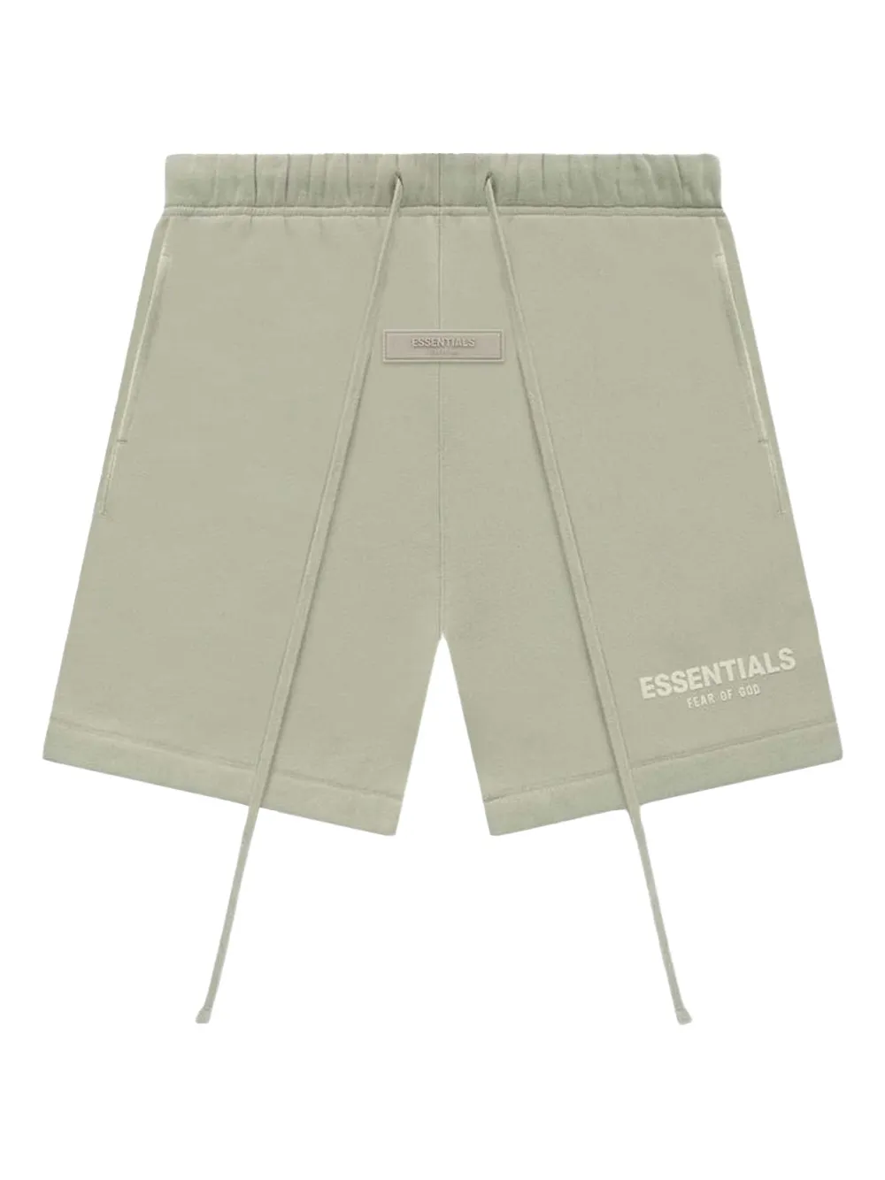 Essentials Logo-print Shorts In Green